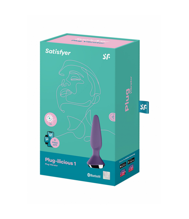 Satisfyer Plug-ilicious 1 - Vibrerende Butt Plug - Paars