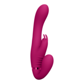 Suki - Vibrerende Strapless Strap-on Rabbit - Roze