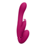 Suki - Vibrerende Strapless Strap-on Rabbit - Roze