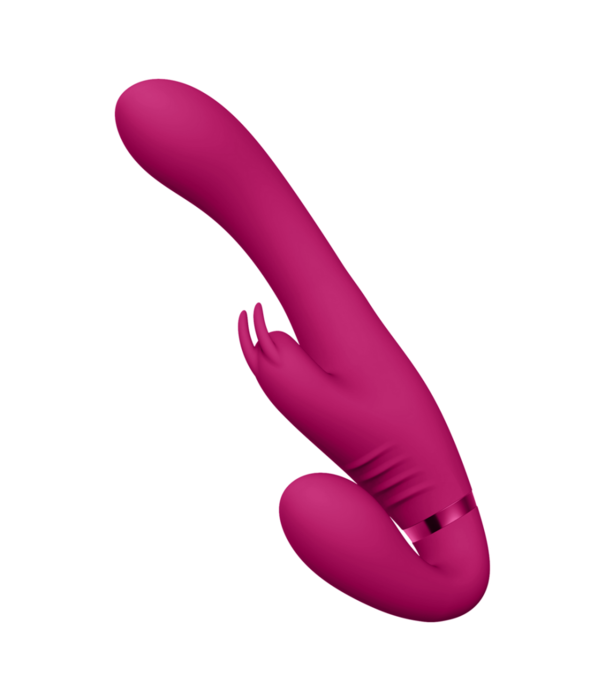 VIVE by Shots Suki - Vibrerende Strapless Strap-on Rabbit - Roze