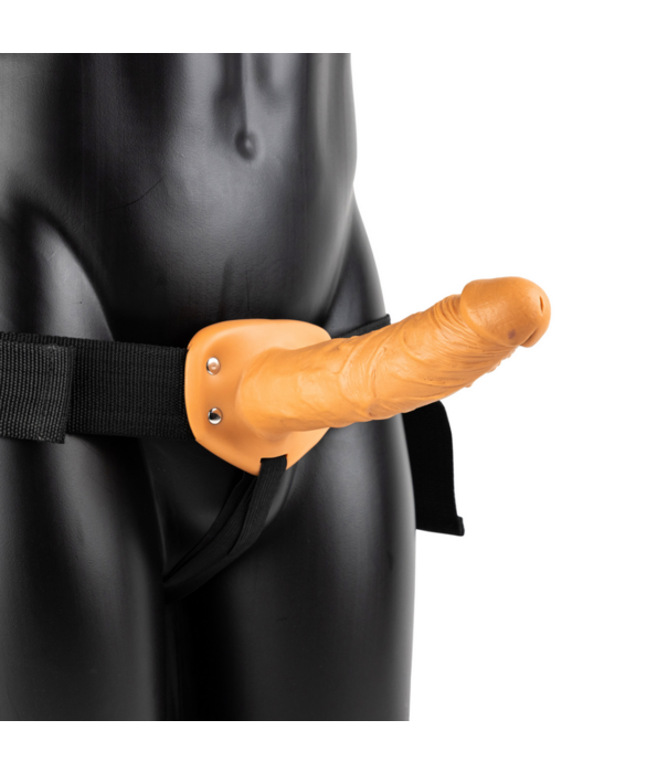 RealRock by Shots Vibrerende Hollow Strap-On zonder Ballen - 8 / 20,5 cm