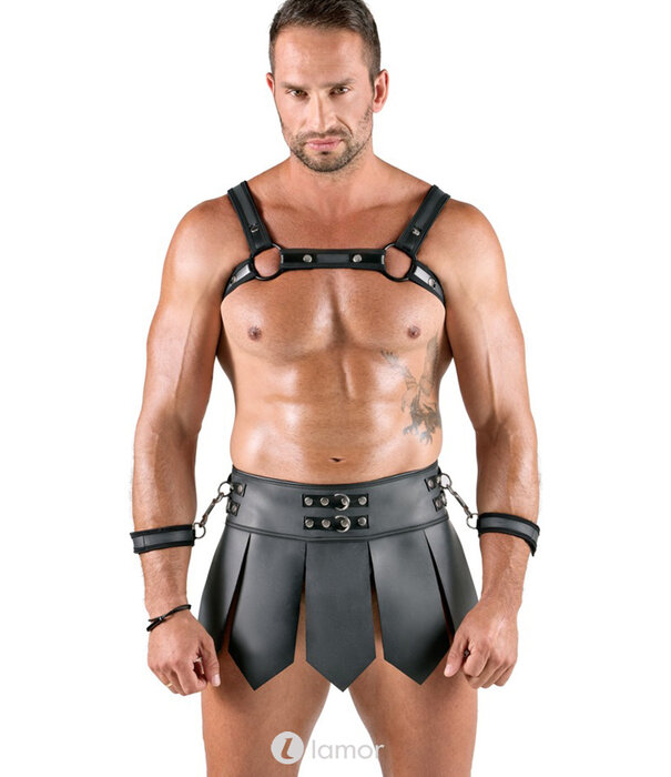 * SVENJOYMENT Svenjoyment Bondage Gladiator Set – Harness, Rock & Handboeien