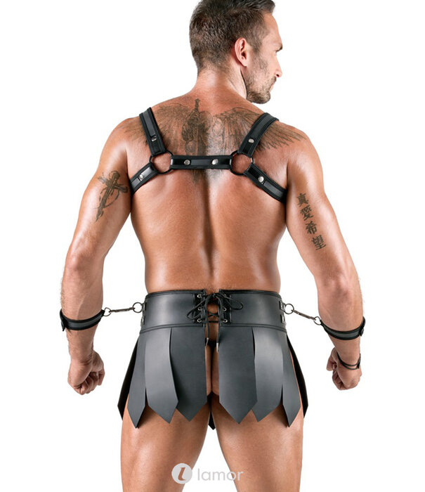 * SVENJOYMENT Svenjoyment Bondage Gladiator Set – Harness, Rock & Handboeien