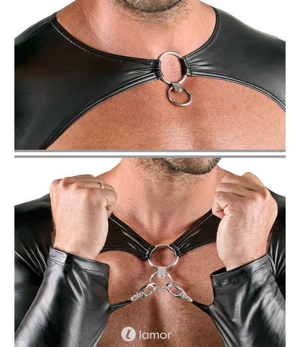 * SVENJOYMENT Svenjoyment Bondage Mattlook Set – 3-delig Fetish Outfit met Bolero, Heupharnas & Jockstrap