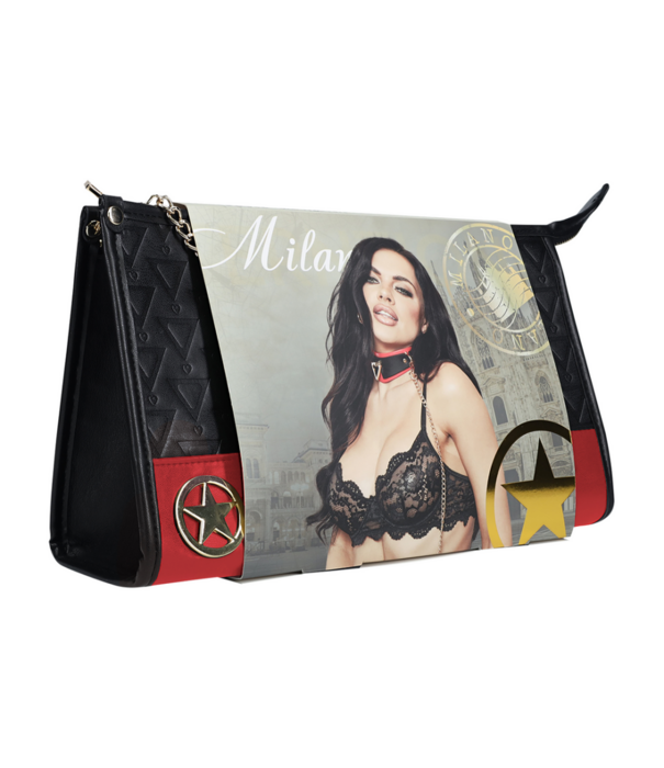 Ouch! by Shots Milan Collectie - Kit met Tas - Zwart/Rood