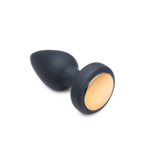 Silicone Vibrating LED Plug - Klein