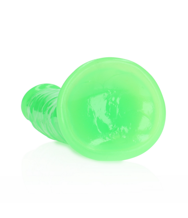 RealRock by Shots Slank Realistisch Dildo met Zuignap - Glow in the Dark - 7'' / 18 cm