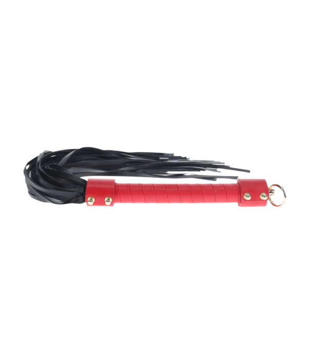 Ouch! by Shots Milan Collectie - Flogger - Zwart/Rood