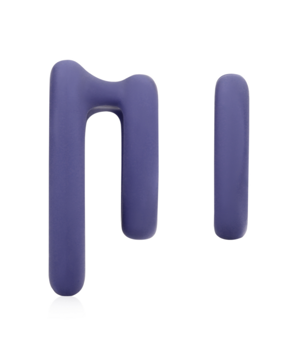 Loveline by Shots Hart Cockring Set - Violet Storm