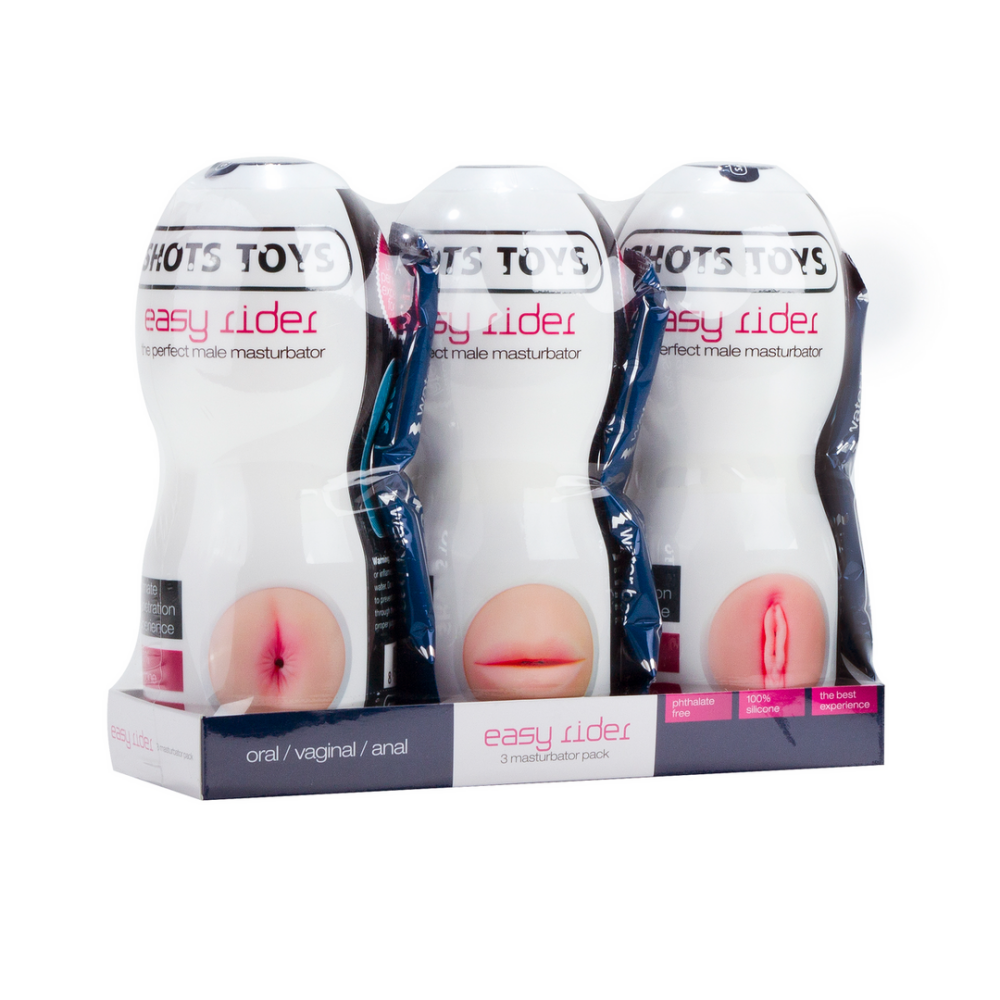 Shots Toys by Shots Easy Rider - Masturbator - 3 Stuks afbeelding