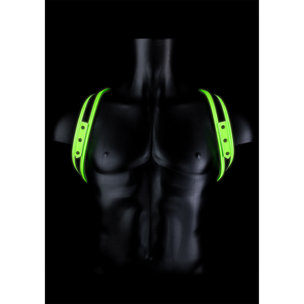 Ouch! by Shots Sling Harness - Glow in the Dark - S/M afbeelding