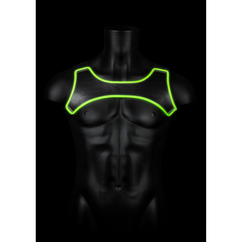 Ouch! by Shots Neopreen Harnas - Glow in the Dark - S/M afbeelding