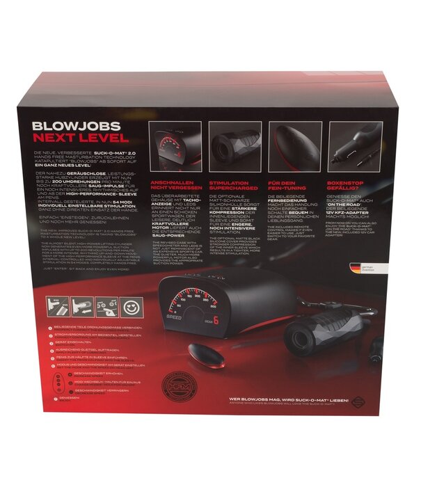 Suck-O-Mat  Suck-O-Mat 2.0 – Automatische Blowjob Masturbator met 9 Saugmodi
