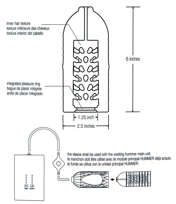 Suck-O-Mat  vervangsleeve voor de Suck-O-Mat 2.0 masturbator