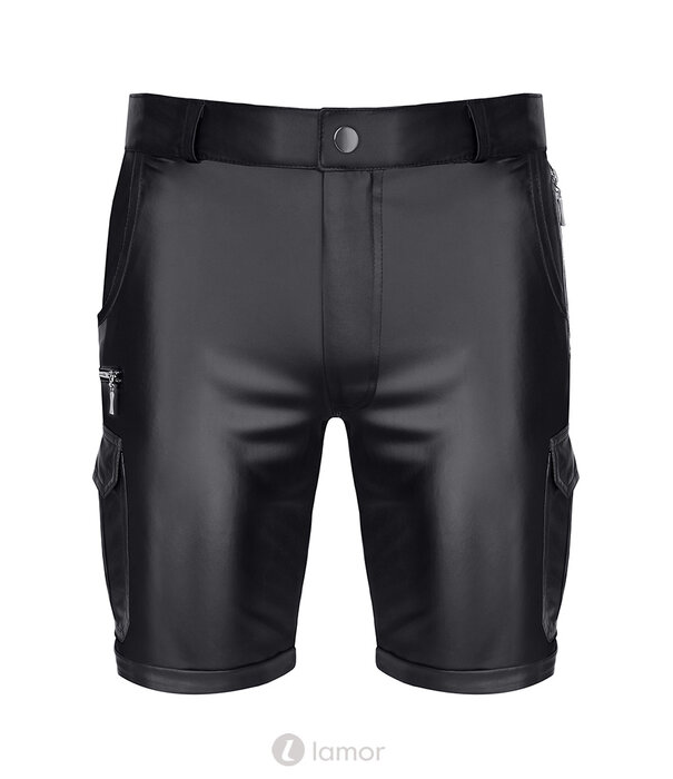 * RFP Stoere Cargo Wetlook Shorts met 8 zakken en rode details van het merk RFP