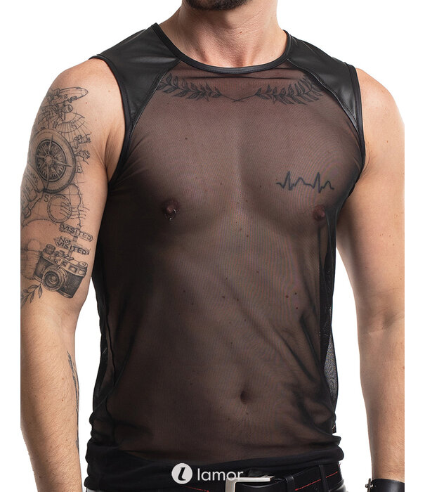 * RFP Transparant Mesh Tanktop met Wetlook accenten van het merk RFP