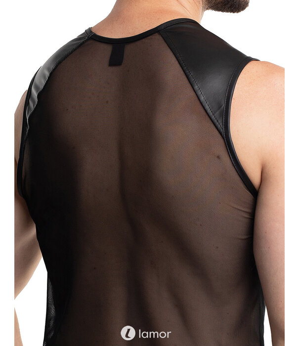 * RFP Transparant Mesh Tanktop met Wetlook accenten van het merk RFP