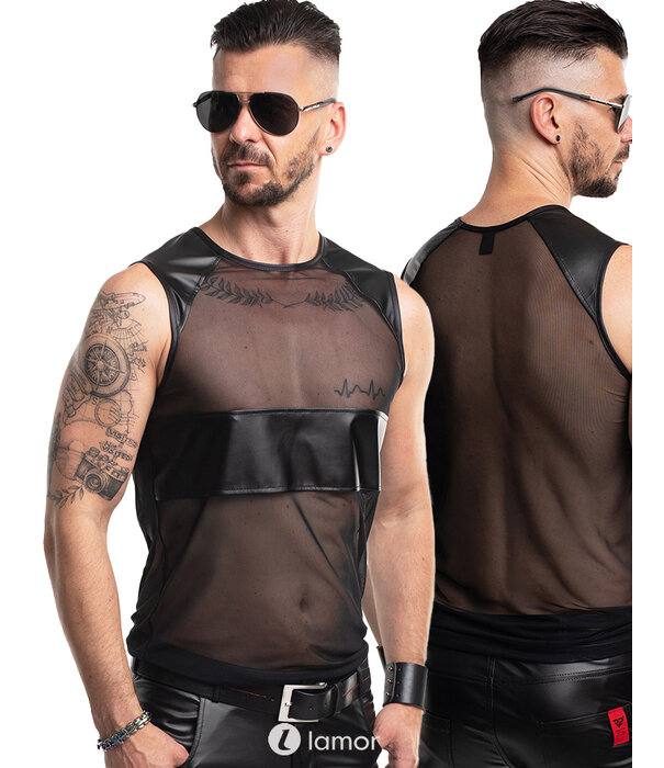 * RFP Transparant Mesh Shirt met Wetlook accenten en RFP-logo van het merk RFP