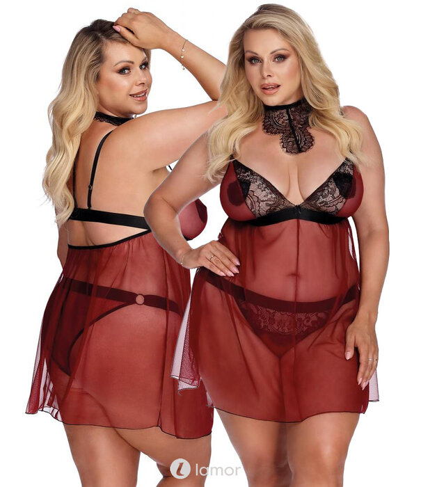 * ANAIS APPAREL Verleidelijke plus-size chemise Arabella van Anais  Apparel