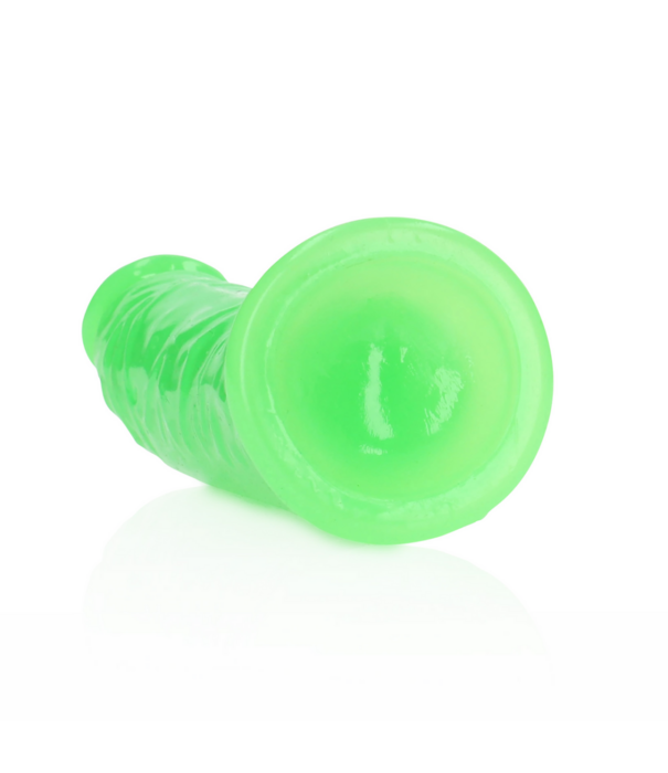 RealRock by Shots Slanke Realistische Dildo met Zuignap - Glow in the Dark - 6'' / 15,5 cm