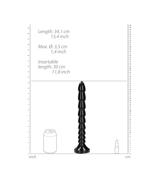 Ouch! by Shots Gestapelde Anal Snake - 12''/ 30 cm