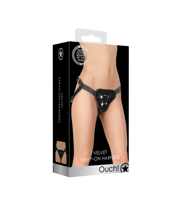 Ouch! by Shots Verstelbare Harnas met O-Ring voor Dildo