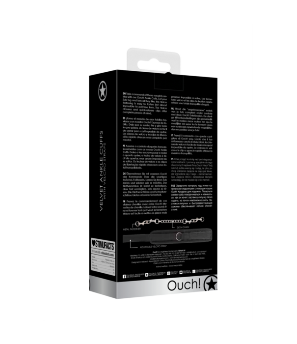 Ouch! by Shots Fluweel Verstelbare Enkelbanden