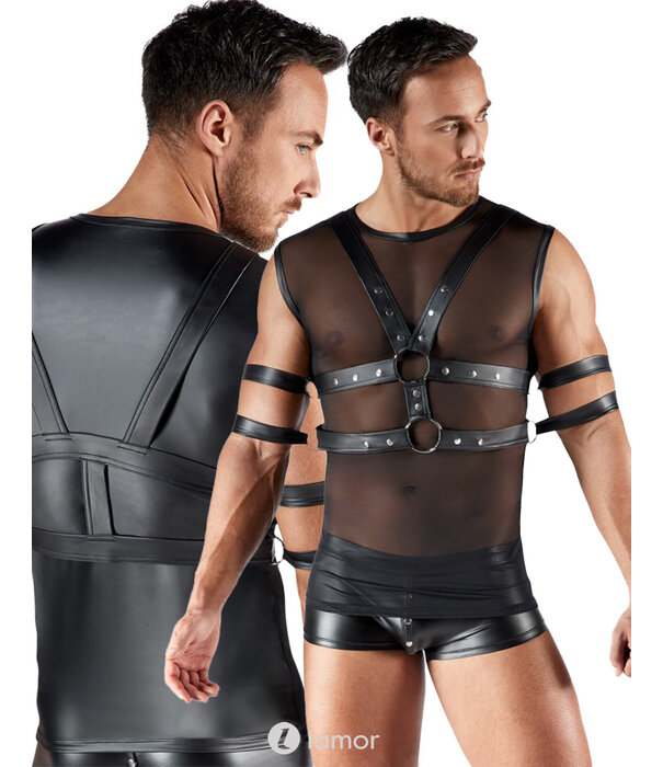 * SVENJOYMENT Svenjoyment Bondage Set – Shirt, Borst-Harnas & 4 Boeien