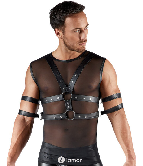 * SVENJOYMENT Svenjoyment Bondage Set – Shirt, Borst-Harnas & 4 Boeien