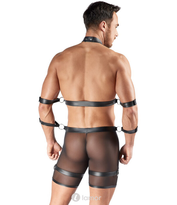 * SVENJOYMENT Svenjoyment Bondage Set – Harness-Pants, Borst-Harnas & 4 Boeien
