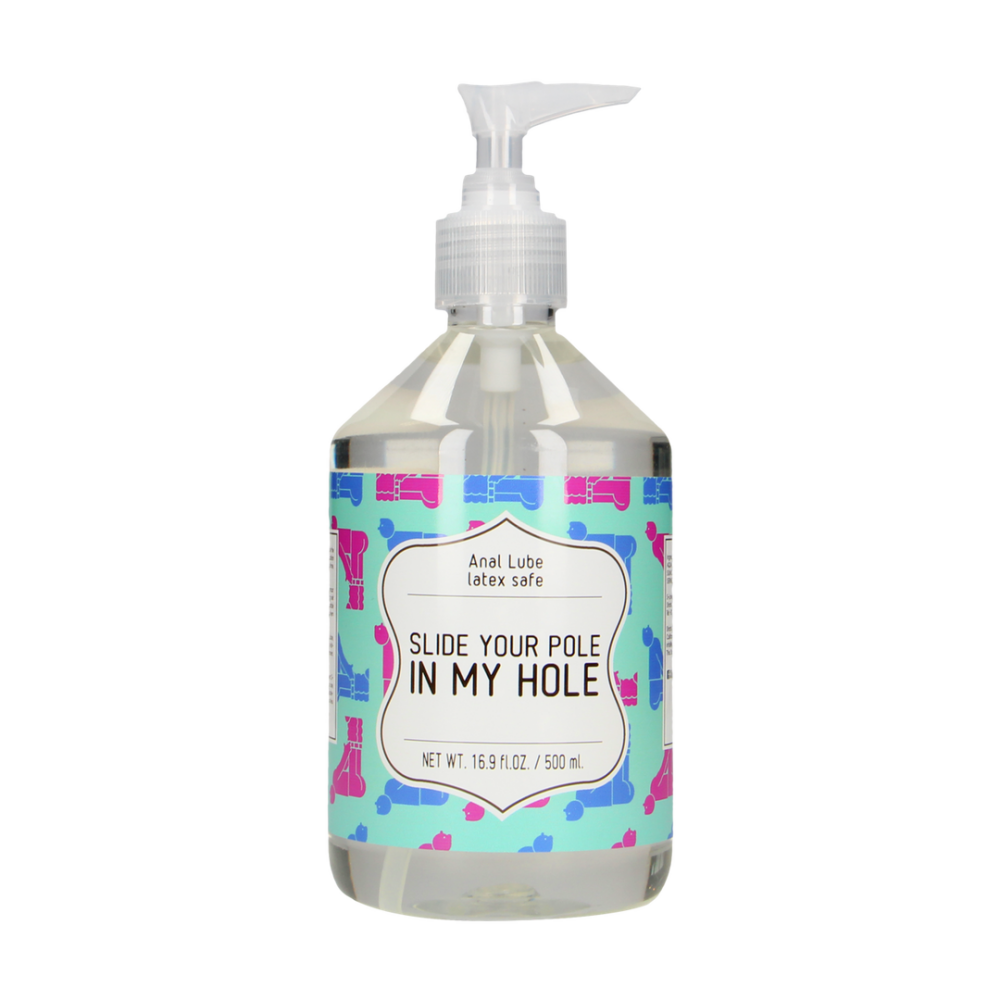 S-Line by Shots Slide Your Pole In My Hole - Waterbased Lubricant - 17 fl oz / 500 ml afbeelding