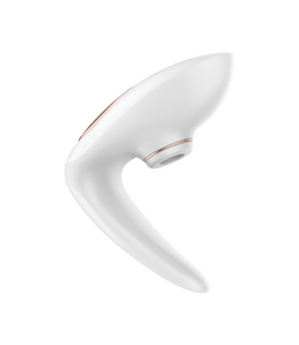 Pro 4 - Couples Air Pulse Stimulator en Vibratie - Wit/Roze Goud