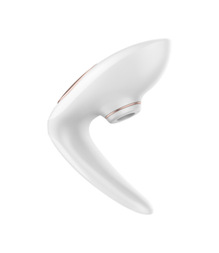 Pro 4 - Couples Air Pulse Stimulator en Vibratie - Wit/Roze Goud