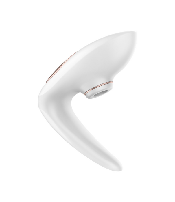 Satisfyer Pro 4 - Couples Air Pulse Stimulator en Vibratie - Wit/Roze Goud