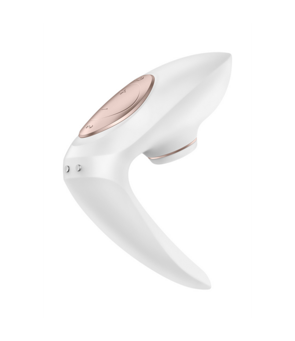 Satisfyer Pro 4 - Couples Air Pulse Stimulator en Vibratie - Wit/Roze Goud