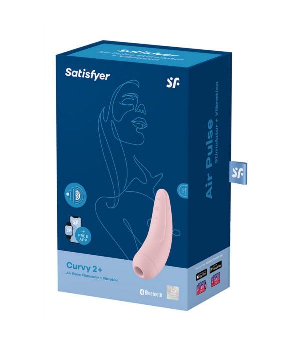 Satisfyer Curvy 2Plus - Air Pulse Stimulator en Vibratie - Roze