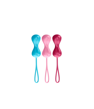 Power Balls - Kegel Balls - 3 Stuks - Turquoise/Rood/Roze