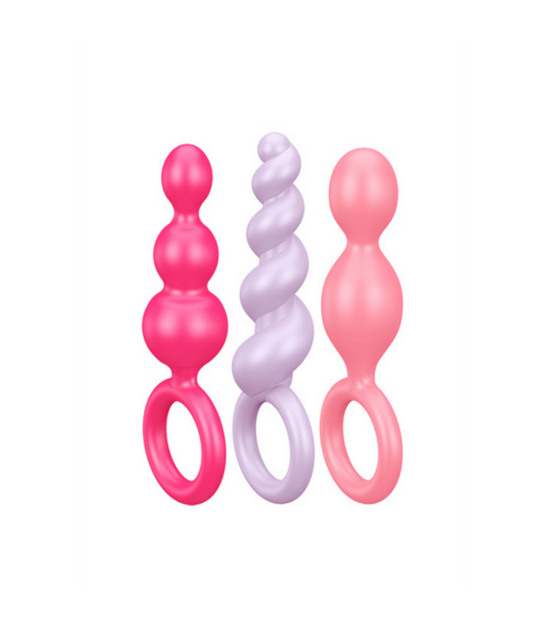Satisfyer Booty Call - Butt Plug Set 3 Stuks - Roze/Paarse/Rode