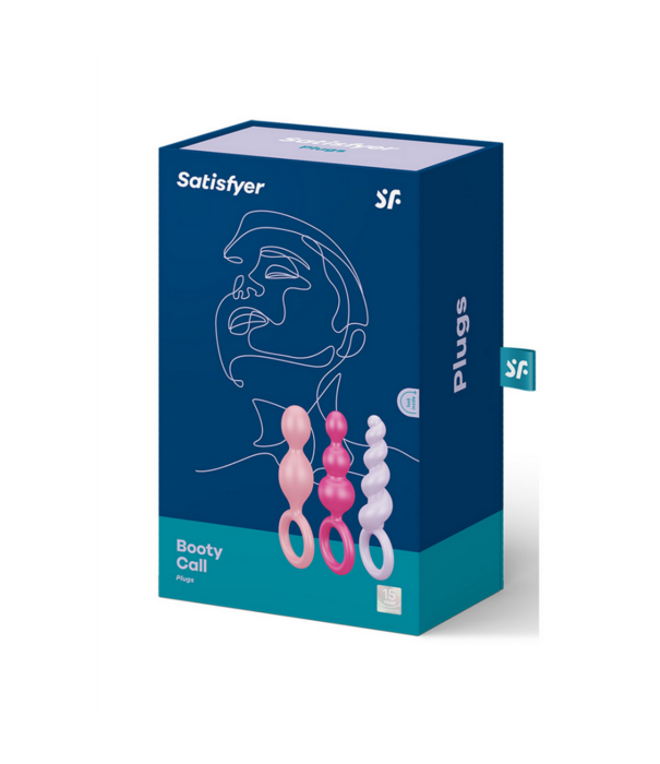 Satisfyer Booty Call - Butt Plug Set 3 Stuks - Roze/Paarse/Rode