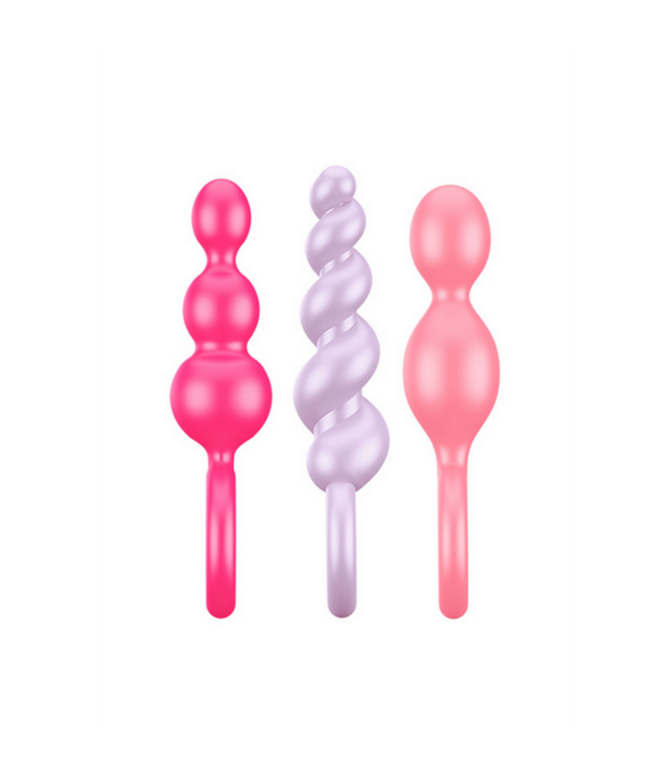 Satisfyer Booty Call - Butt Plug Set 3 Stuks - Roze/Paarse/Rode