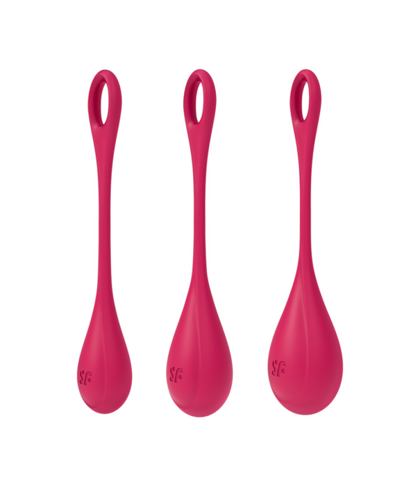 Satisfyer Yoni Power 1 - Kegel Ball Set - Rood