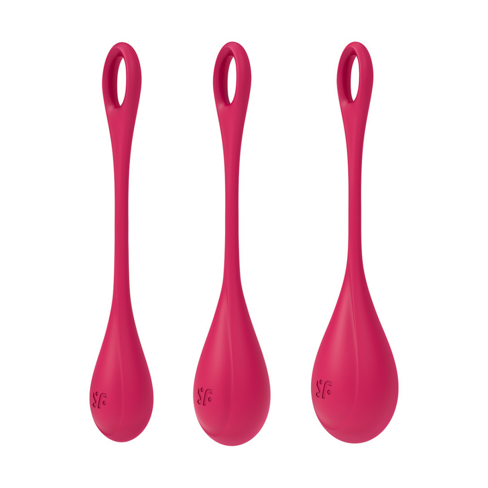 Satisfyer Yoni Power 1 - Kegel Ball Set - Rood afbeelding