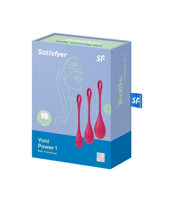 Satisfyer Yoni Power 1 - Kegel Ball Set - Rood