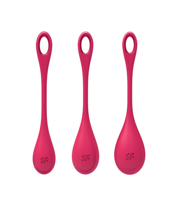 Satisfyer Yoni Power 1 - Kegel Ball Set - Rood