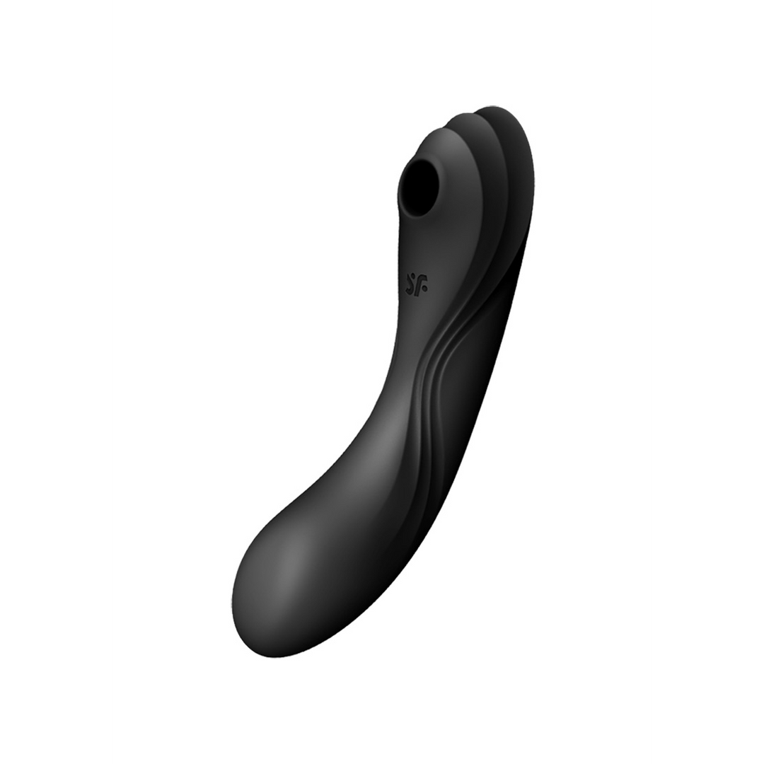 Satisfyer Curvy Trinity 4 - Insertable Air Pulse Vibrator - Zwart afbeelding