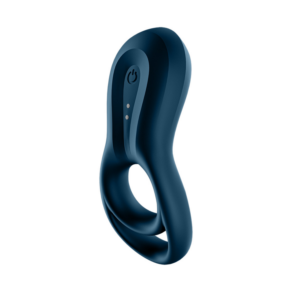 Satisfyer Epic Duo Ring - Dubbele Ring Vibrerende Cockring - Donkerblauw afbeelding