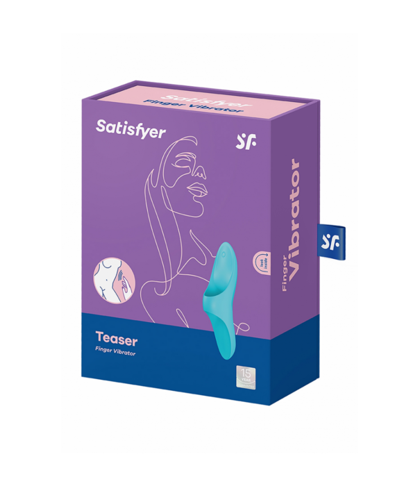 Satisfyer Teaser - Finger Vibrator - Lichtblauw