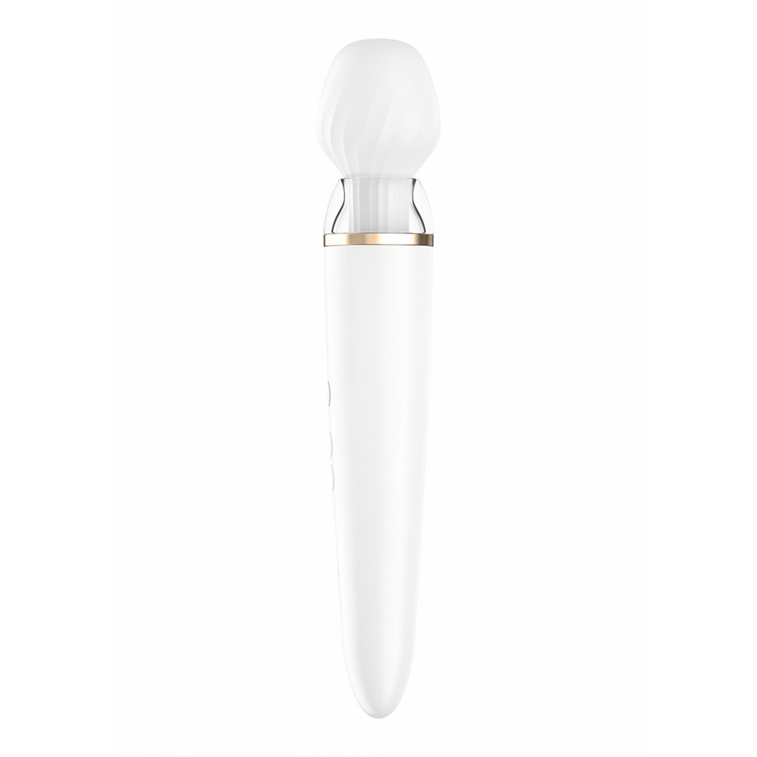 Satisfyer Double Wand-er Wand - Massage Wand en Vibrator - Wit afbeelding