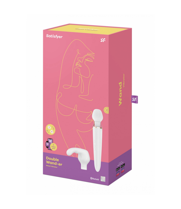 Satisfyer Double Wand-er Wand - Massage Wand en Vibrator - Wit