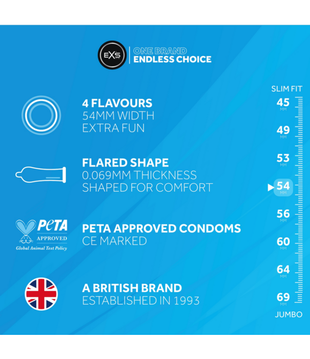 EXS Gemengde Smaken Retailverpakking - 48 Stuks